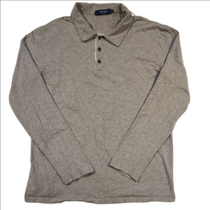3/$20 Aiyino Men's Gray Long Sleeve Polo Shirt